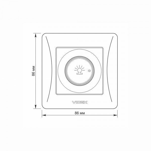 Димер 600Вт срібний шовк VIDEX BINERA VF-BNDM600-SS фото