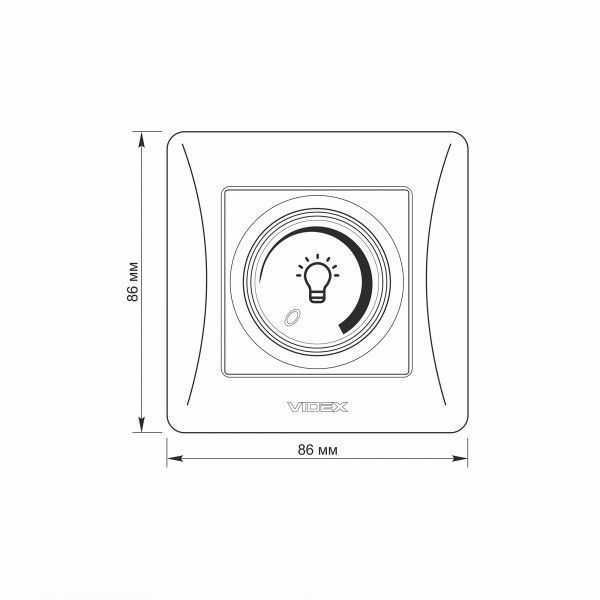 Димер LED 200Вт білий VIDEX BINERA VF-BNDML200-W фото