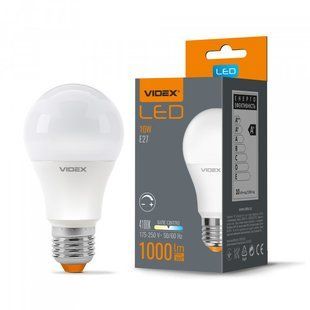 LED лампа VIDEX A60eD 10W E27 4100K дімерна VL-A60eD-10274 фото