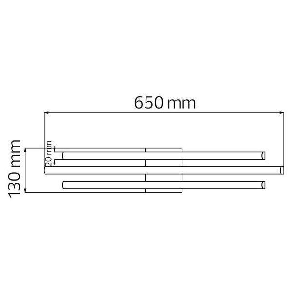 Світлодіодна люстра LIBERTY 30W 4000K чорна 019-054-0030-020 фото