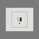 Розетка 1-USB біла GRANO 400-010300-245 фото 1