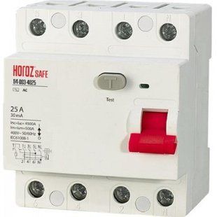 Диференційний автомат "SAFE" 25А 4P 114-003-4025-010 фото