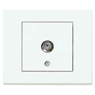 Розетка супутникова біла GRANO 400-010300-231 фото