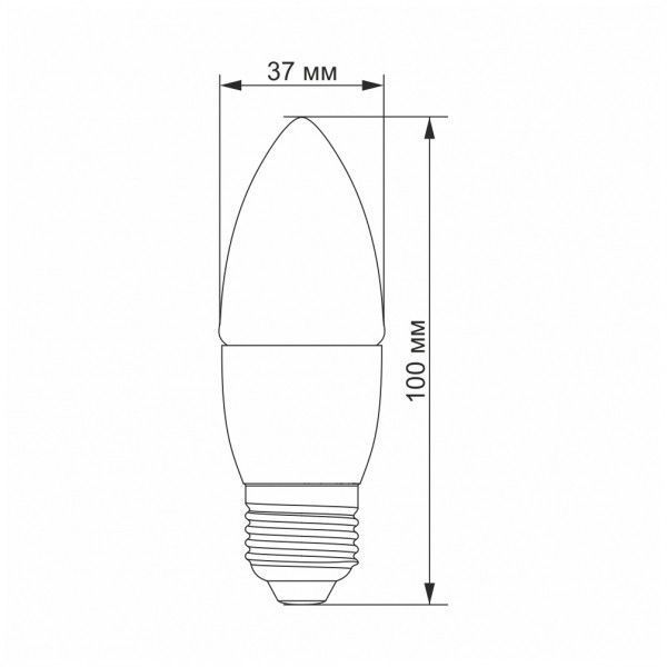 LED лампа VIDEX C37e 7W E27 3000K VL-C37e-07273 фото