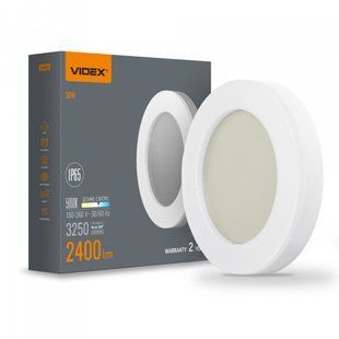 LED світильник ART IP65 круглий VIDEX 30W 5000K VL-BHFR-305 фото