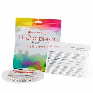 LED стрічка 10Вт 12В 1100 Лм, SMD2835 120 діодів, нейтральний білий 4000К, серія Shade, гарантія 2 роки EH-STR5SH фото