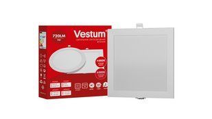 Квадратний світлодіодний врізний світильник Vestum 9W 6000K 220V 1-VS-5208 1-VS-5208 фото