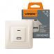 Розетка USB-A + USB-C PD20W кремова VIDEX BINERA VF-BNCHRUC20-CR фото 1