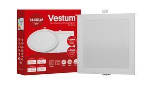 Квадратний світлодіодний врізний світильник Vestum 18W 6000K 220V 1-VS-5210 1-VS-5210 фото