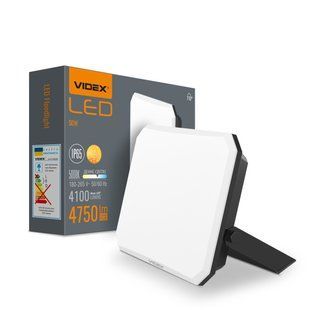 LED прожектор VIDEX F3 50W 5000K 220V Black (VLE-F3-0505) VLE-F3-0505B фото
