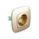 Розетка одинарна з заземленням золото ELA 112-007-0006-030 фото 5