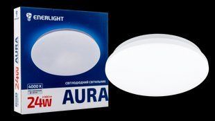 Cвітильник стельовий ENERLIGHT AURA 24Вт 4000К URA24SMD80N фото