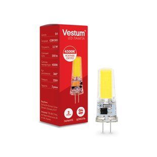 Світлодіодна лампа Vestum G4 3,5W 4500K 220V 1-VS-8102 фото