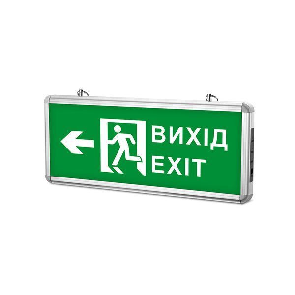 LED світильник аварійний ВИХІД ЗІ СТРІЛКОЮ двосторонній TITANUM TL-EM101-D фото