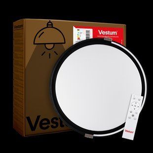 COLISEUM матовий 60W 395*60мм 3000К-6500К з ДК білий з чорним VS-91067 фото