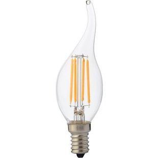 Лампа світлодіодна "Filament flame - 4" 4W свічка на вітрі Е14 2700К 001-014-0004-010 фото