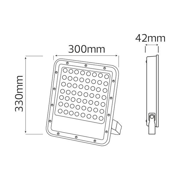 Прожектор світлодіодний "OSELO-300" 300W 6400K чорний 068-025-0300-010 фото