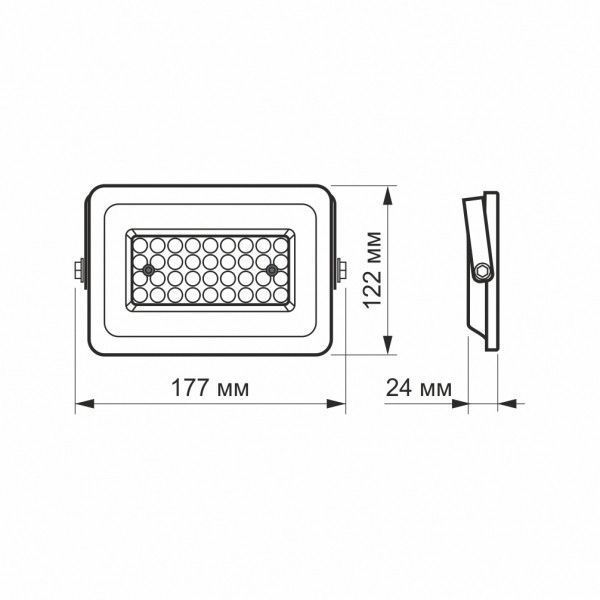 LED прожектор VIDEX F2e 30W 5000K VL-F2e-305W фото