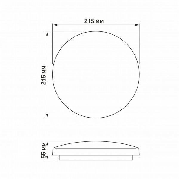 LED світильник настінно-стельовий TITANUM 12W 5000K Зоряне небо TLCL-125S фото