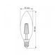 LED лампа TITANUM Filament C37 4W E14 4100K TLFC3704144 фото 3
