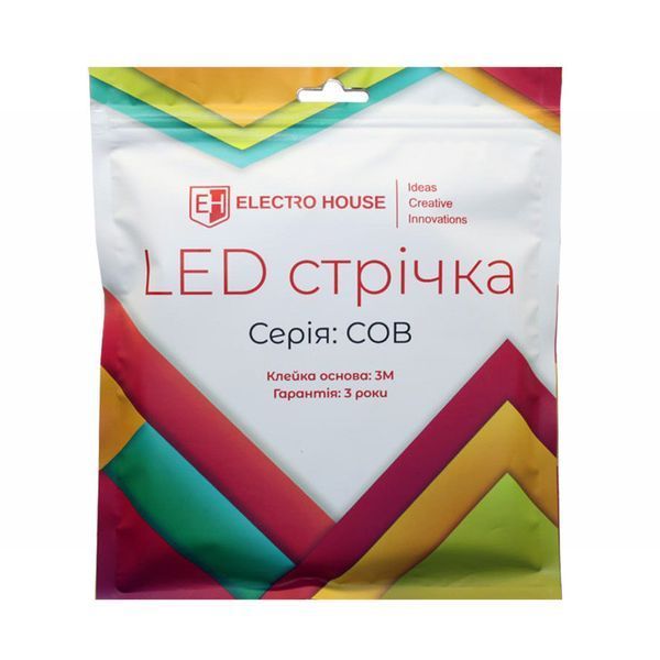 LED стрічка 10Вт 24В COB 320 діодів, янтарний, серія COB, гарантія 3 роки EH-STR13COBO фото