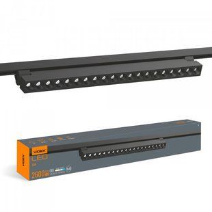 LED світильник трековий VIDEX TR06 30W 4100K 220V чорний VL-TR06-304B фото