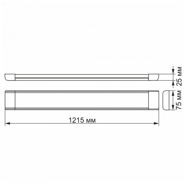 LED світильник лінійний VIDEX 54W 1,2М 5000K VL-BN-54125 фото