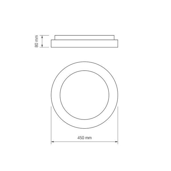 LED світильник VIDEX EDGE-RC-72W-BLACK (VLE-ERC-72B) VLE-ERC-72B фото