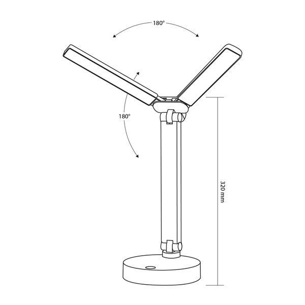 LED лампа настiльна з акумулятором TITANUM TLTF-015W 10W 3000-6000K TLTF-015W фото